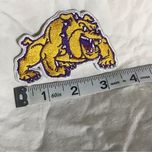 Bull dog embroidered iron on patch | mascot | made new